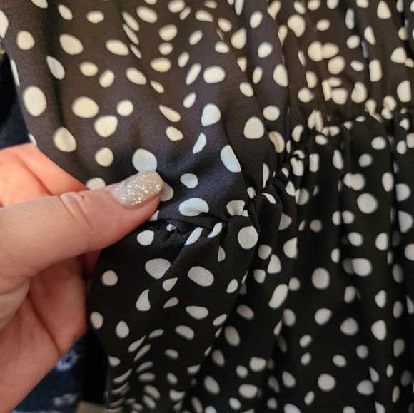 Black and white polka dot dress - Picture 2 of 4